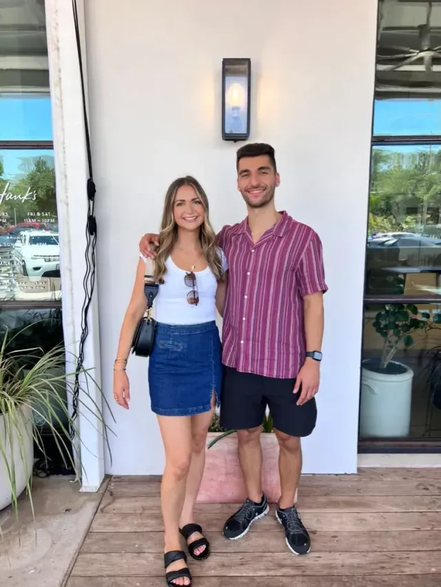 Photos of Alex with family and friends